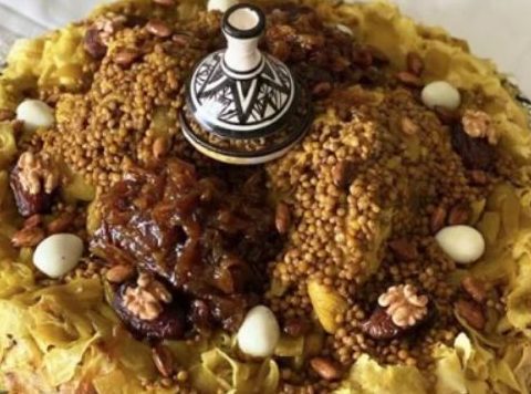 Discover the authentic taste of Morocco with this Rfissa recipe, featuring tender chicken, flavorful lentils, and aromatic spices. Perfect for special occasions or comforting family meals.
