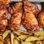 Baked Ranch Chicken Thighs with Roasted Potatoes
